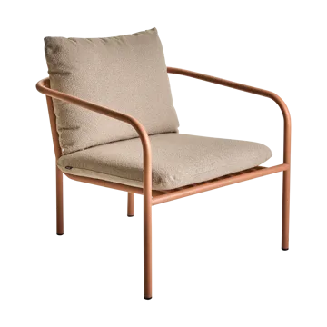 Bendt loungefåtölj - Teddy beige-peach - Brafab