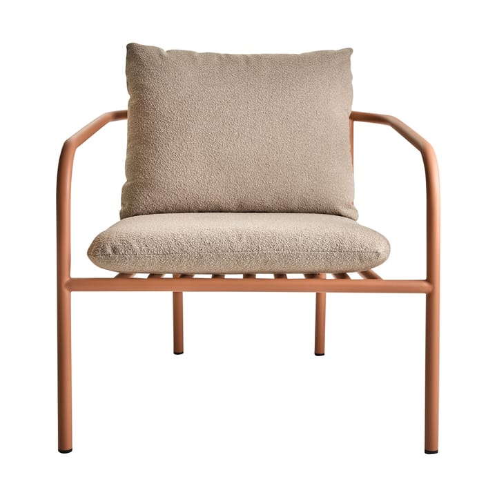 Bendt loungefåtölj, Teddy beige-peach Brafab
