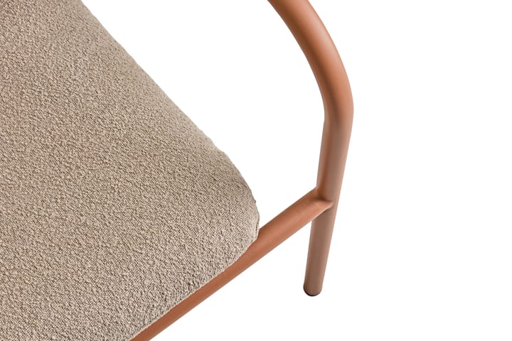Bendt loungefåtölj, Teddy beige-peach Brafab