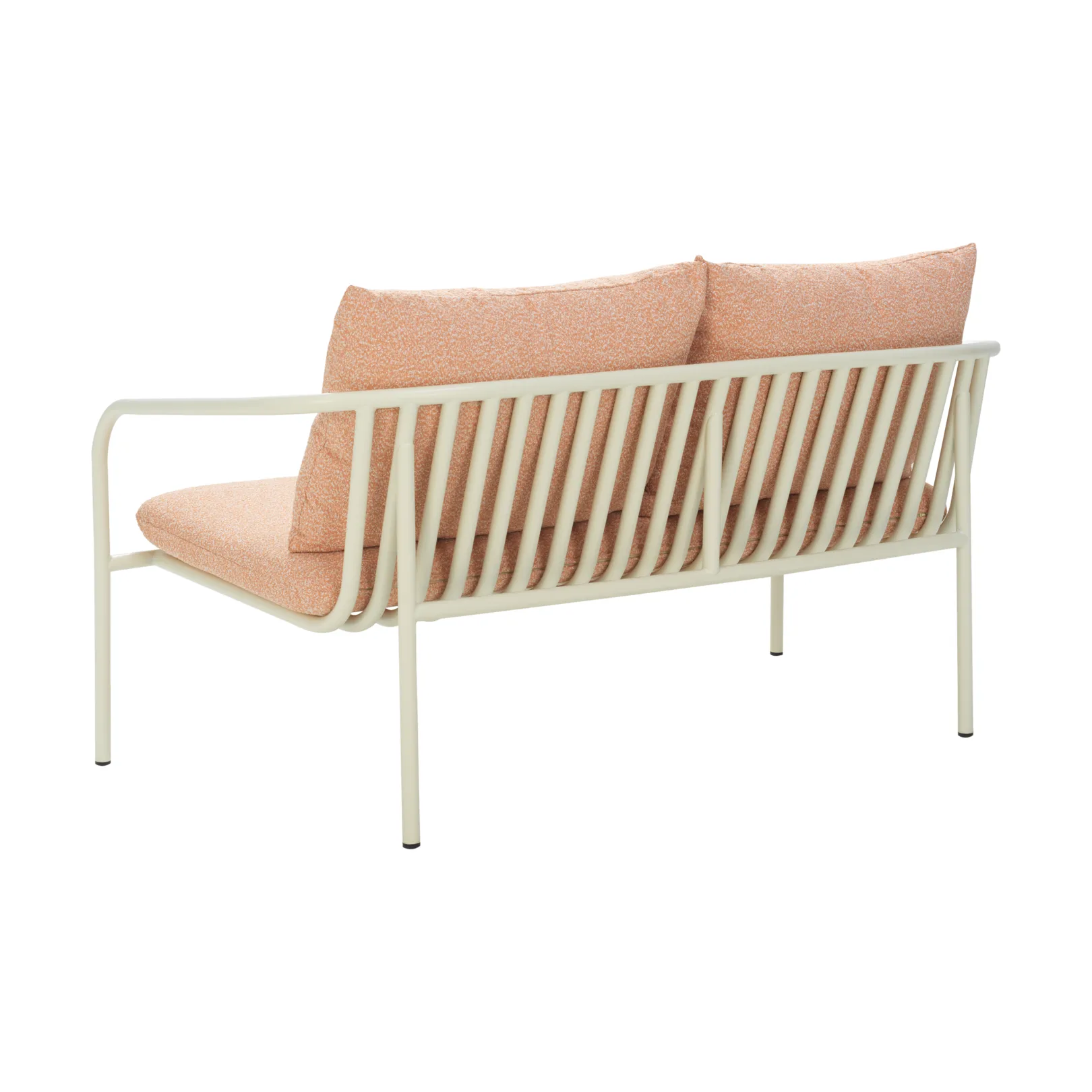 Bendt soffa, Pearl white-teddy orange, 2-sits Brafab