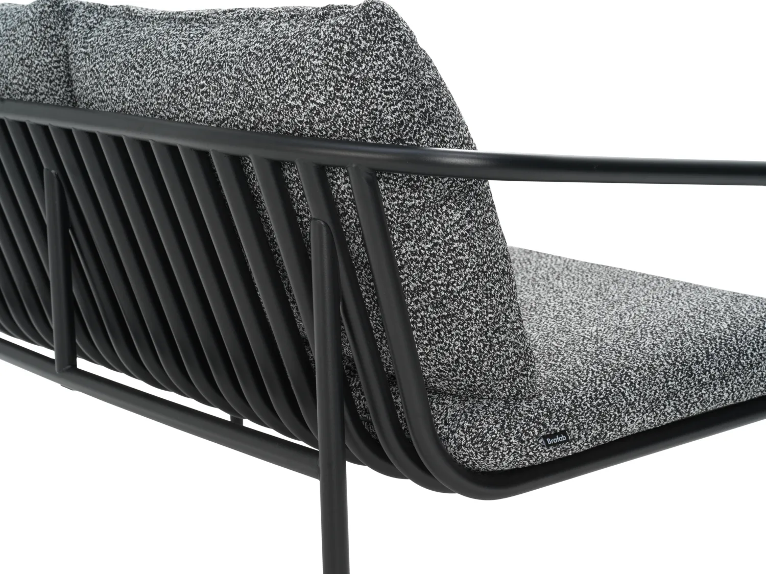 Bendt soffa, Svart-teddy ant, 2-sits Brafab