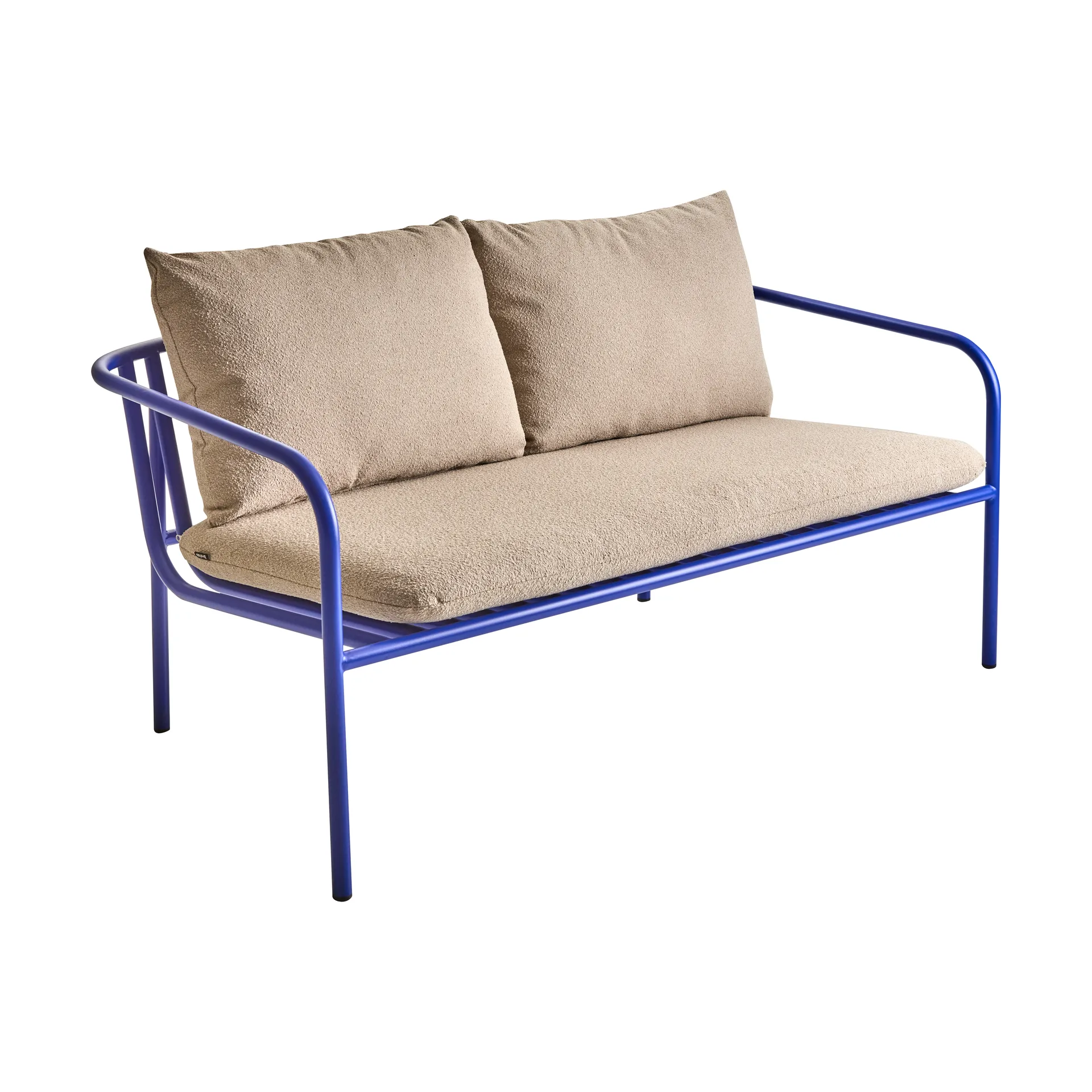 Bendt soffa, Teddy beige-indigo blue Brafab