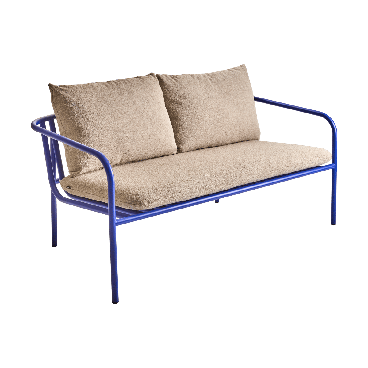Brafab Bendt soffa Teddy beige-indigo blue | Skandinavisk Design | Trädgårdssoffor | Blå