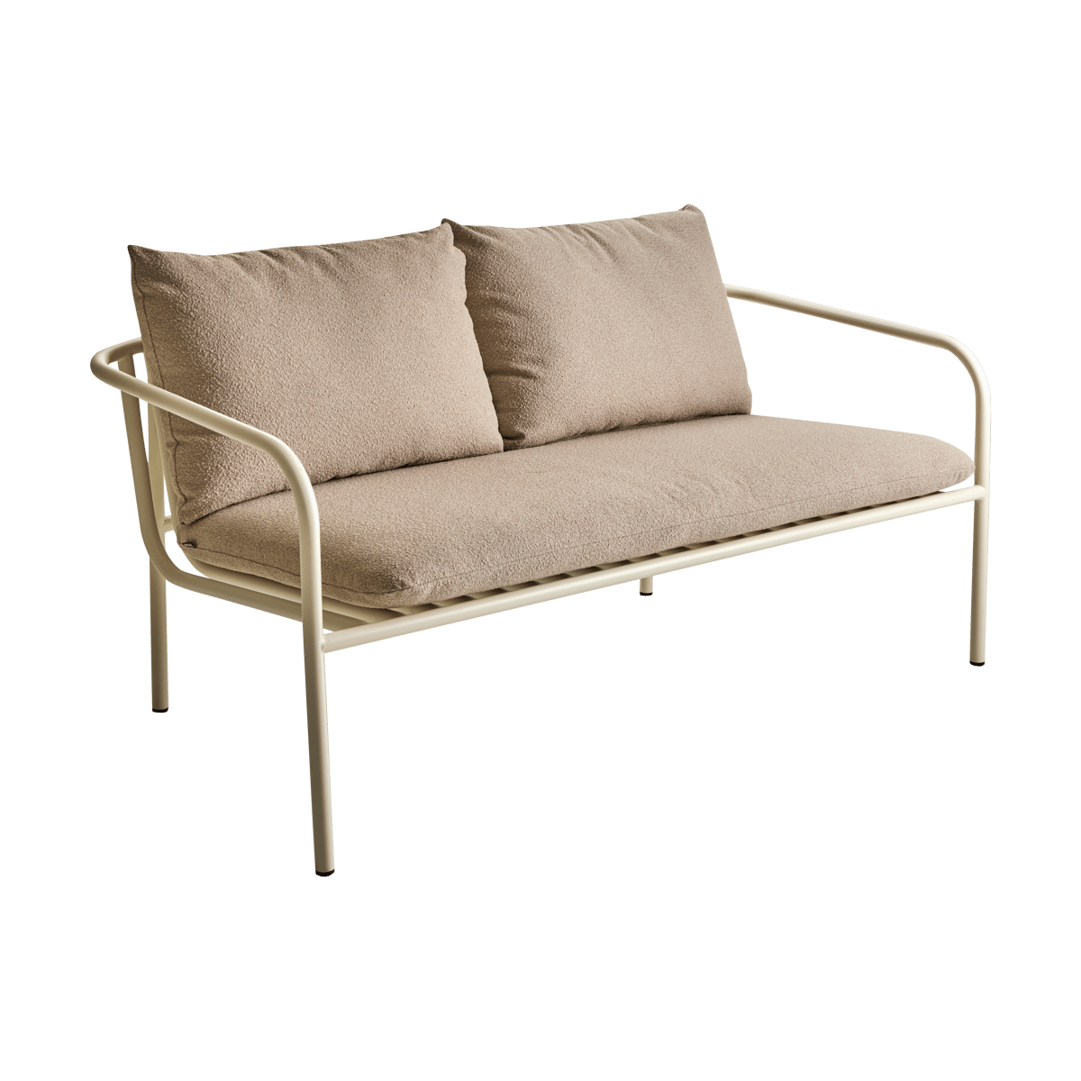 Brafab Bendt soffa Teddy beige-pearl white | Skandinavisk Design | Trädgårdssoffor | Vit