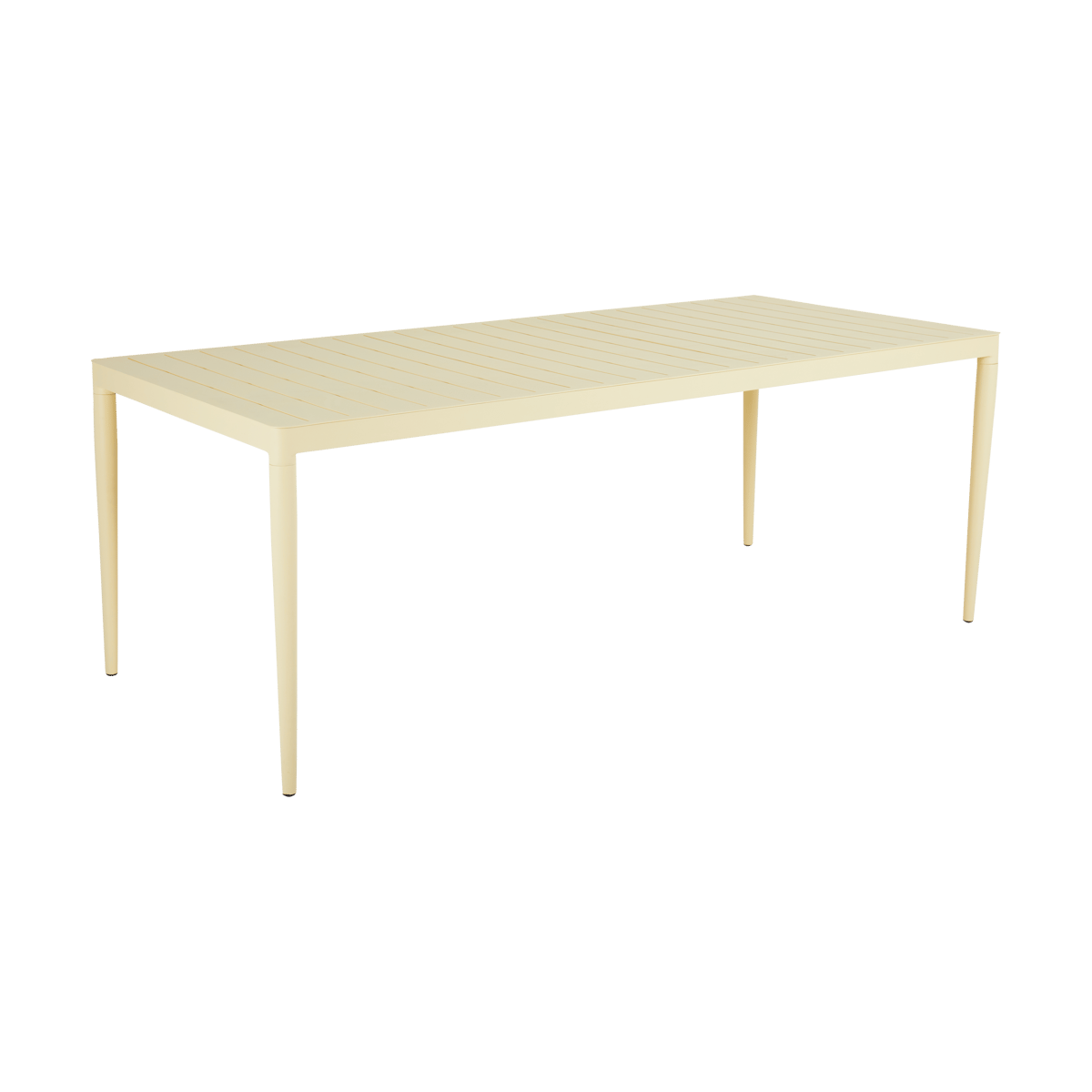 Brafab Bigby matbord Lemon 195 cm | Skandinavisk Design | Trädgårdsbord | Gul