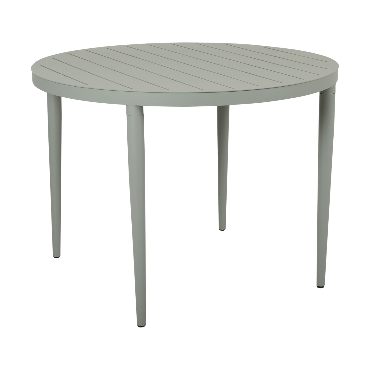 Brafab Bigby matbord runt Dusty green 100 cm | Skandinavisk Design | Trädgårdsbord | Grön