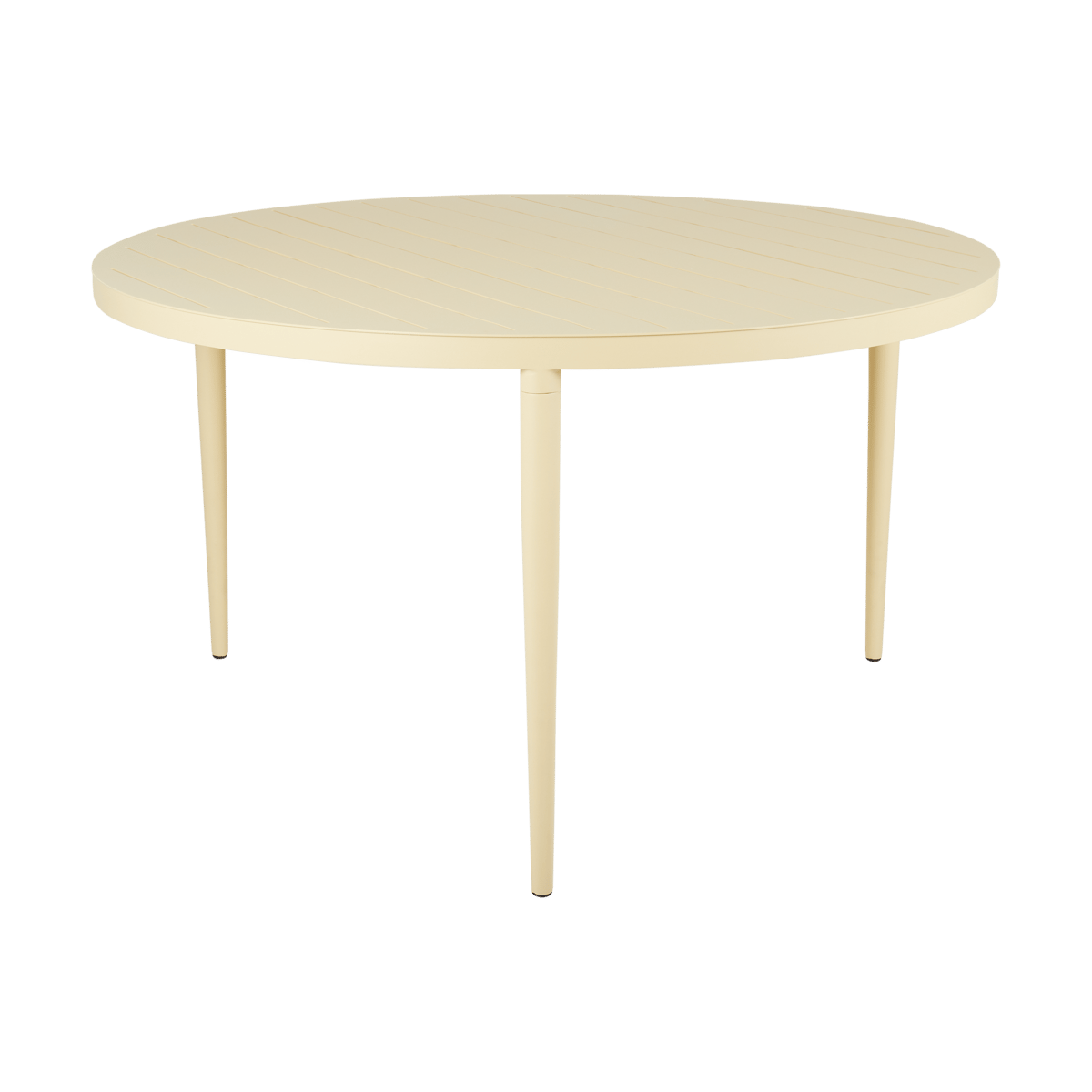 Brafab Bigby matbord runt Lemon 130 cm | Skandinavisk Design | Trädgårdsbord | Gul