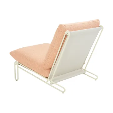 Blixt loungefåtölj - Pearl white-teddy orange - Brafab