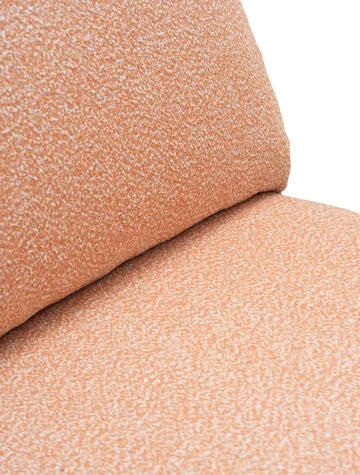 Blixt loungefåtölj - Pearl white-teddy orange - Brafab