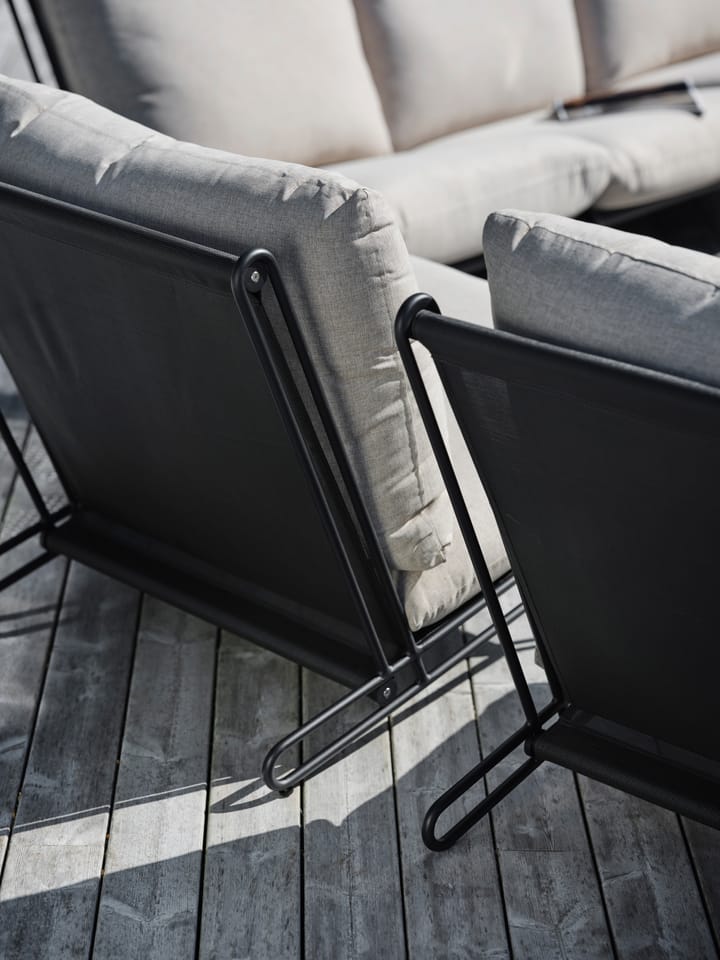Blixt loungefåtölj, Svart-clay beige Brafab
