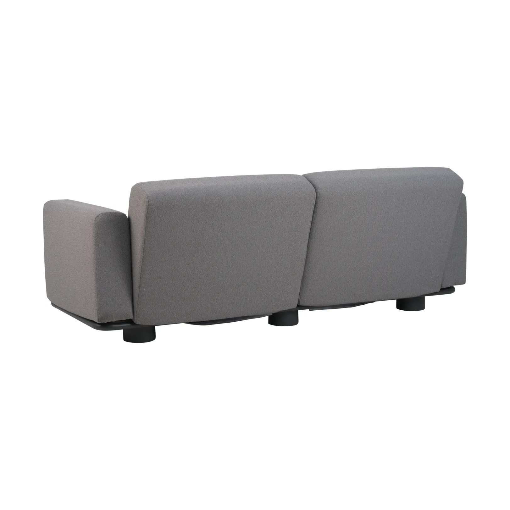 Bolster soffa, Antracit-teddy grey, 2,5-sits Brafab