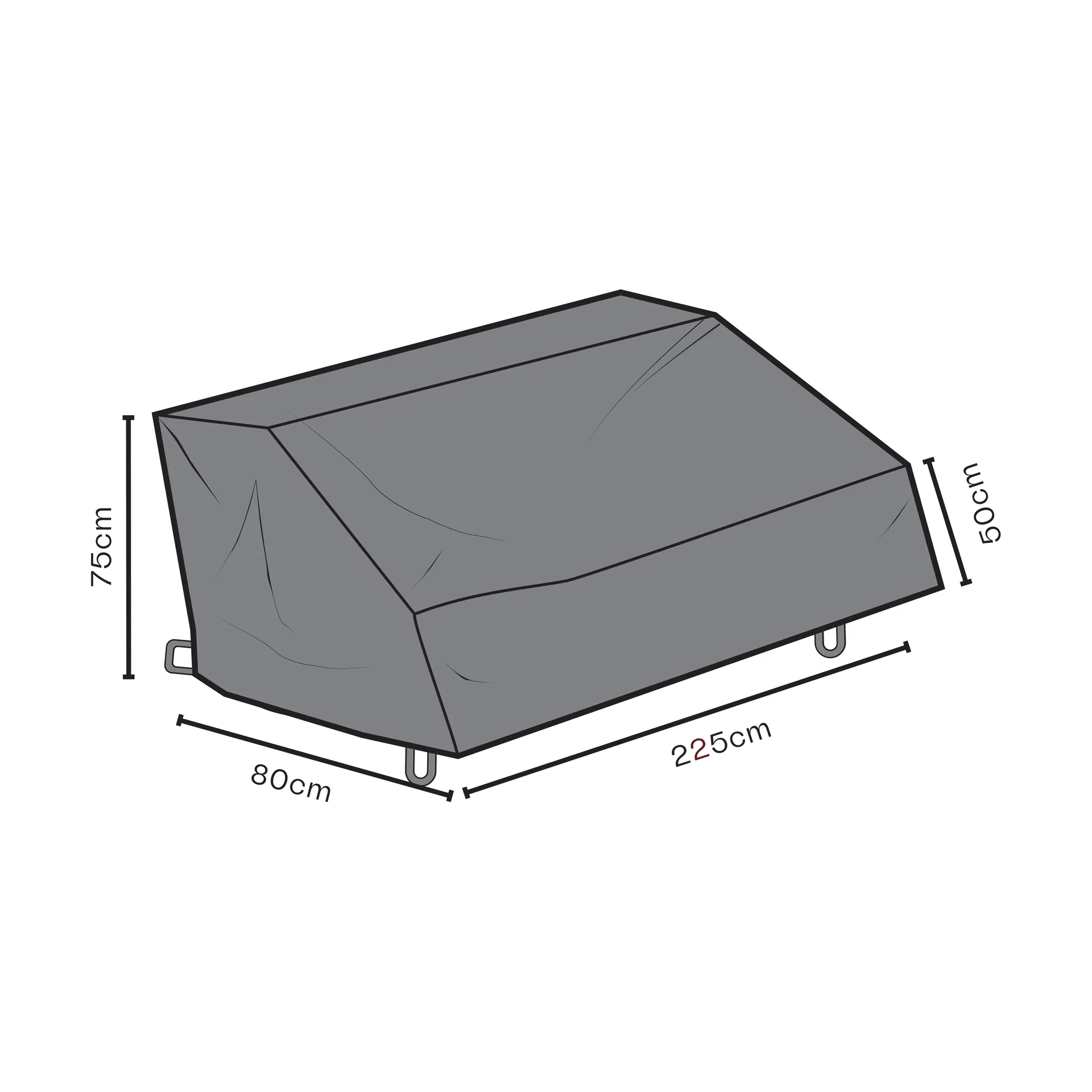 Brafab möbelskydd soffa, Svart 80 cm Brafab