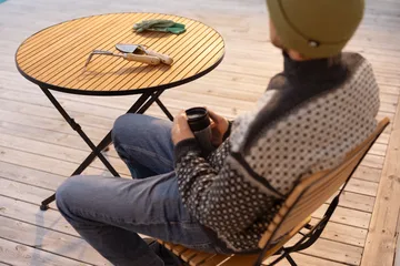 Brewer matstol - Svart-teak - Brafab