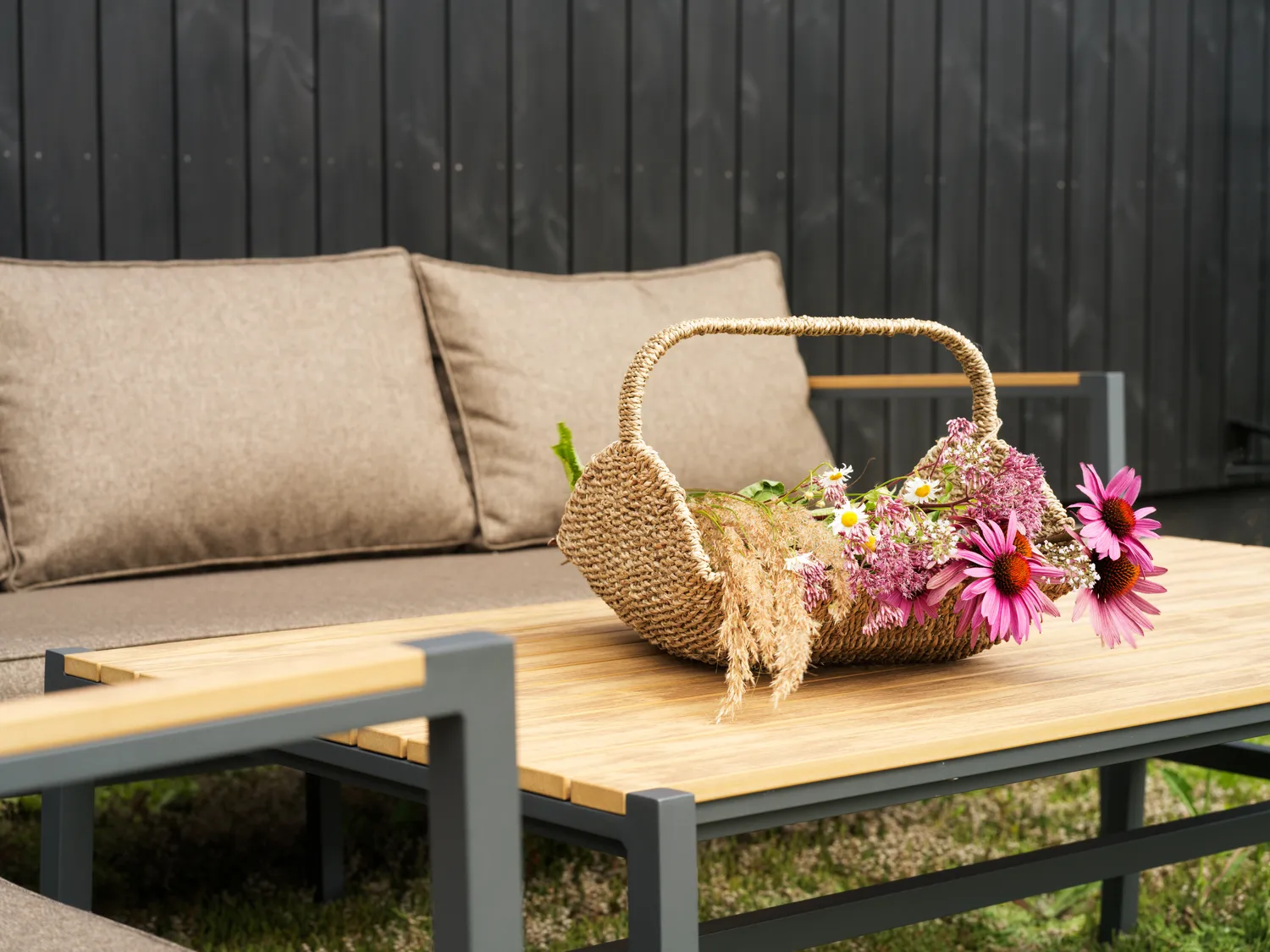 Cap soffgrupp, Antracit-brun, 6-sits Brafab