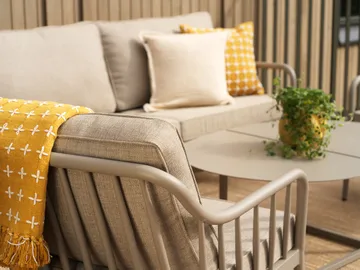 Coleville fåtölj - Khaki-burlap beige - Brafab