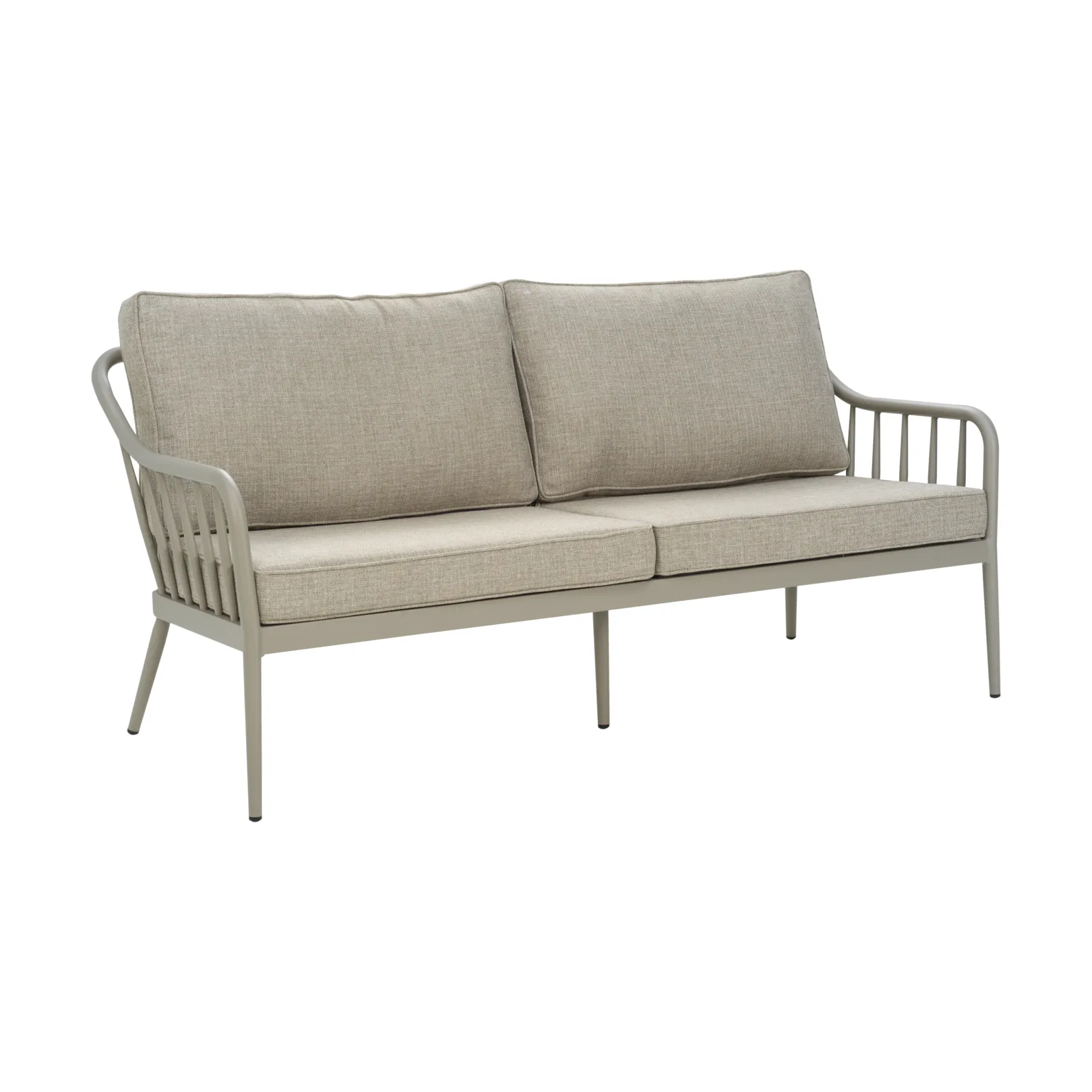 Coleville soffa, Khaki-burlap beige, 3-sits Brafab