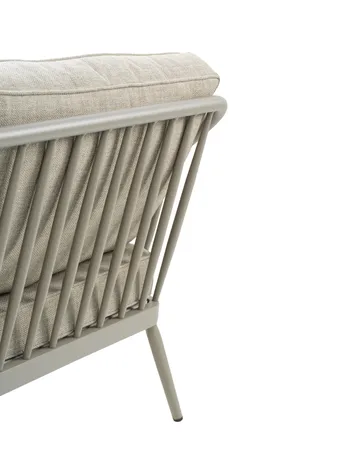 Coleville soffa - Khaki-burlap beige, 3-sits - Brafab