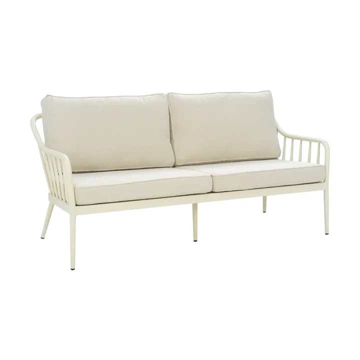 Coleville soffa - Pearl white-dot beige, 3-sits - Brafab