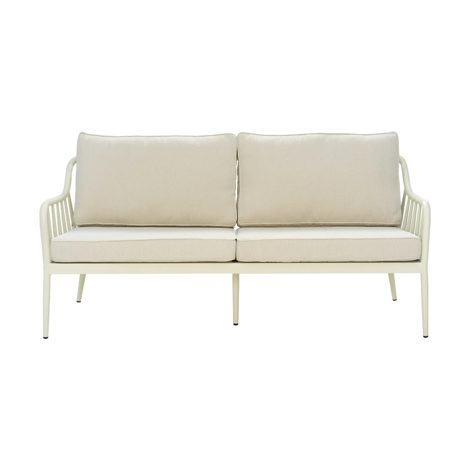 Coleville soffa, Pearl white-dot beige, 3-sits Brafab