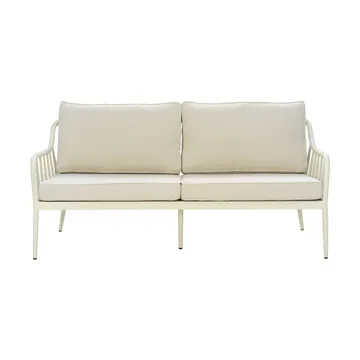 Coleville soffa - Pearl white-dot beige, 3-sits - Brafab