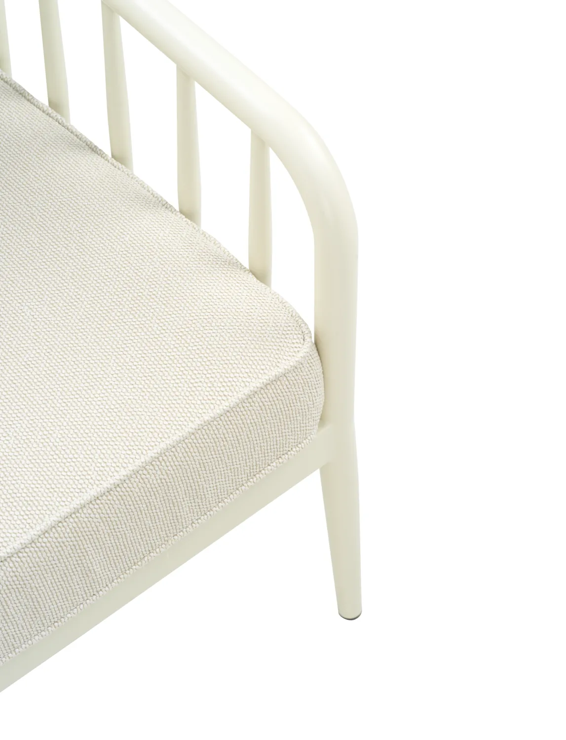 Coleville soffa, Pearl white-dot beige, 3-sits Brafab