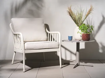 Collier fåtölj - Pearl white-teddy beige - Brafab