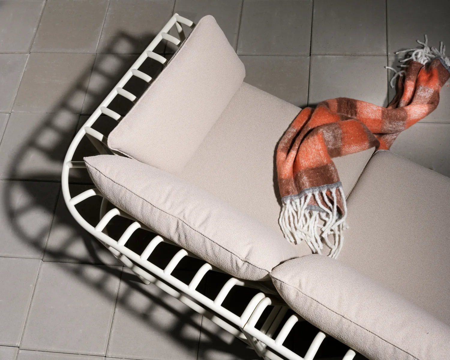 Collier soffmodul, Pearl white-teddy beige, hörn Brafab