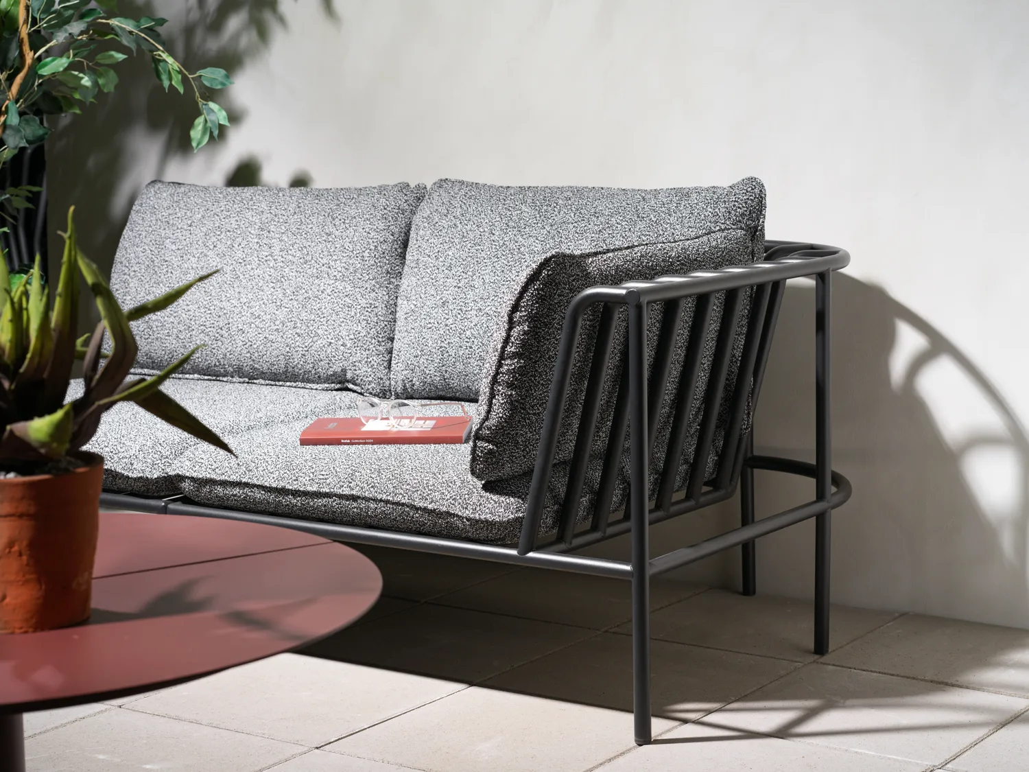 Collier soffmodul, Svart-teddy ant, hörn Brafab