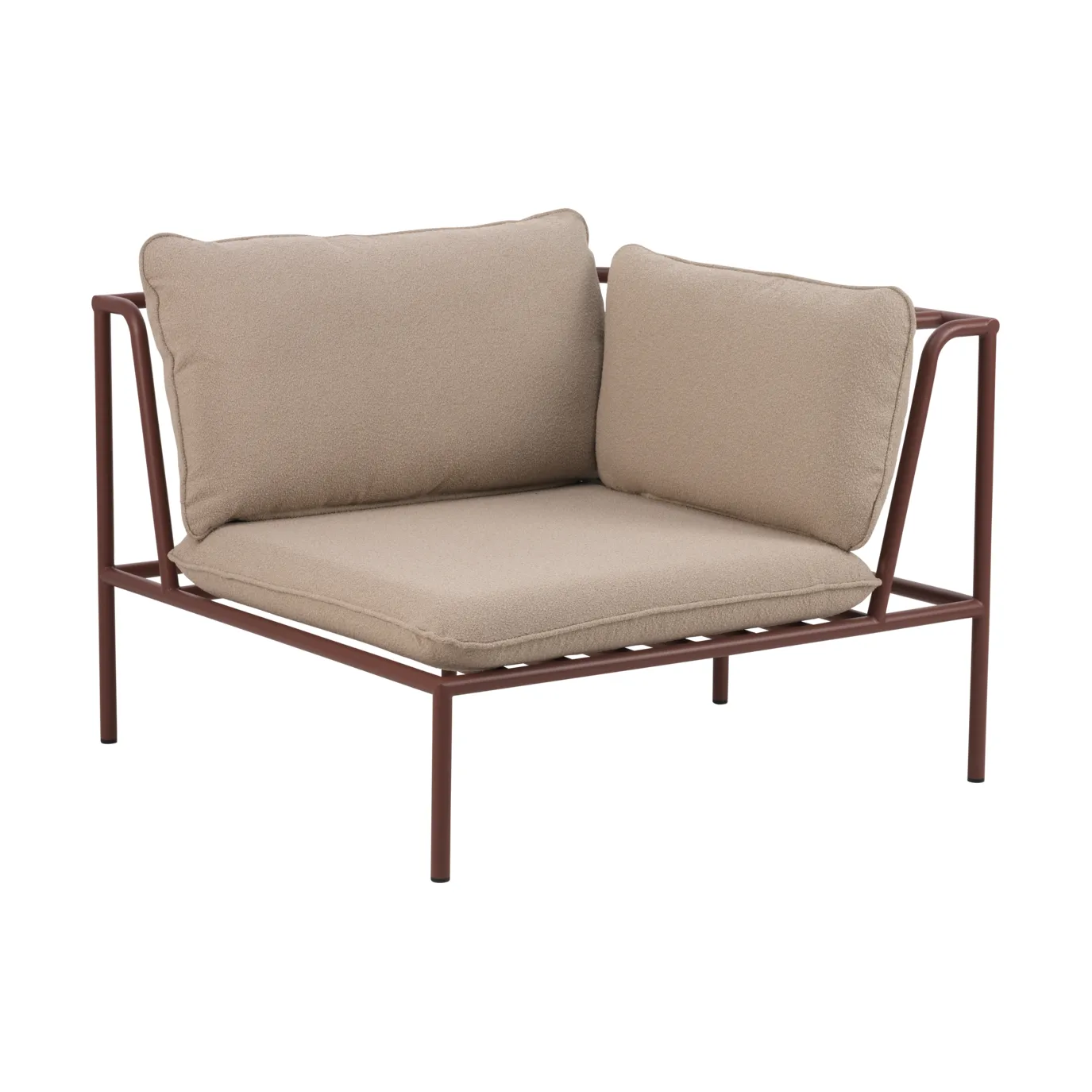 Collier soffmodul, Zin red-teddy beige, hörn Brafab