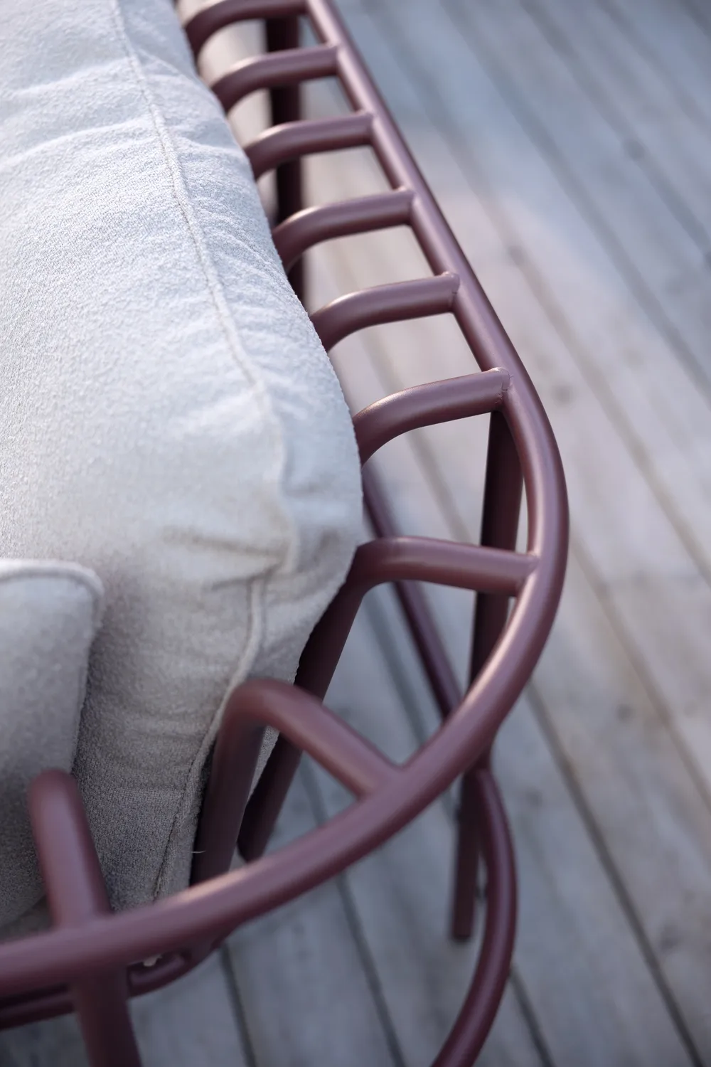 Collier soffmodul, Zin red-teddy beige, hörn Brafab