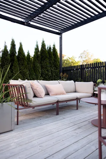 Collier soffmodul - Zin red-teddy beige, hörn - Brafab