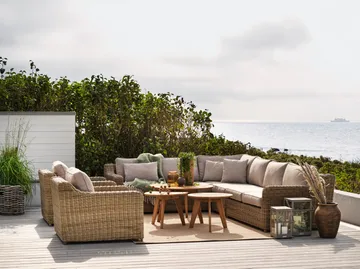 Glendon 3-sitssoffa - Dark Brown-soft moose - Brafab