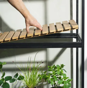 Grower Greens växtskåp - Svart, 81x137 cm - Brafab