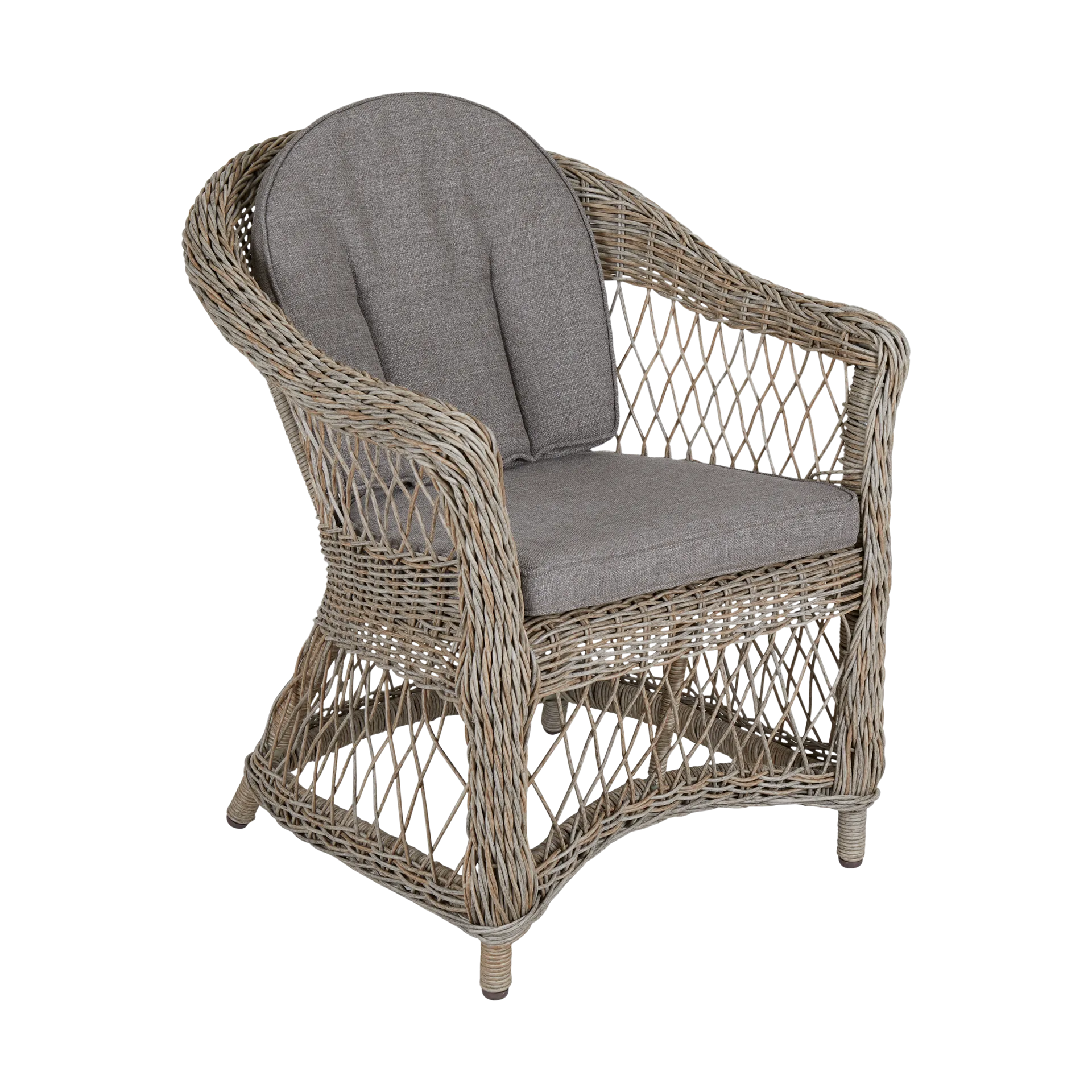 Kamomill karmstol med sitt- och ryggdyna, Beige-sand Brafab