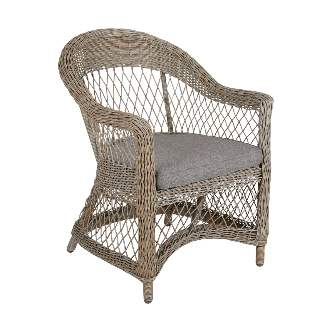 Kamomill karmstol med sitt- och ryggdyna, Beige-sand Brafab