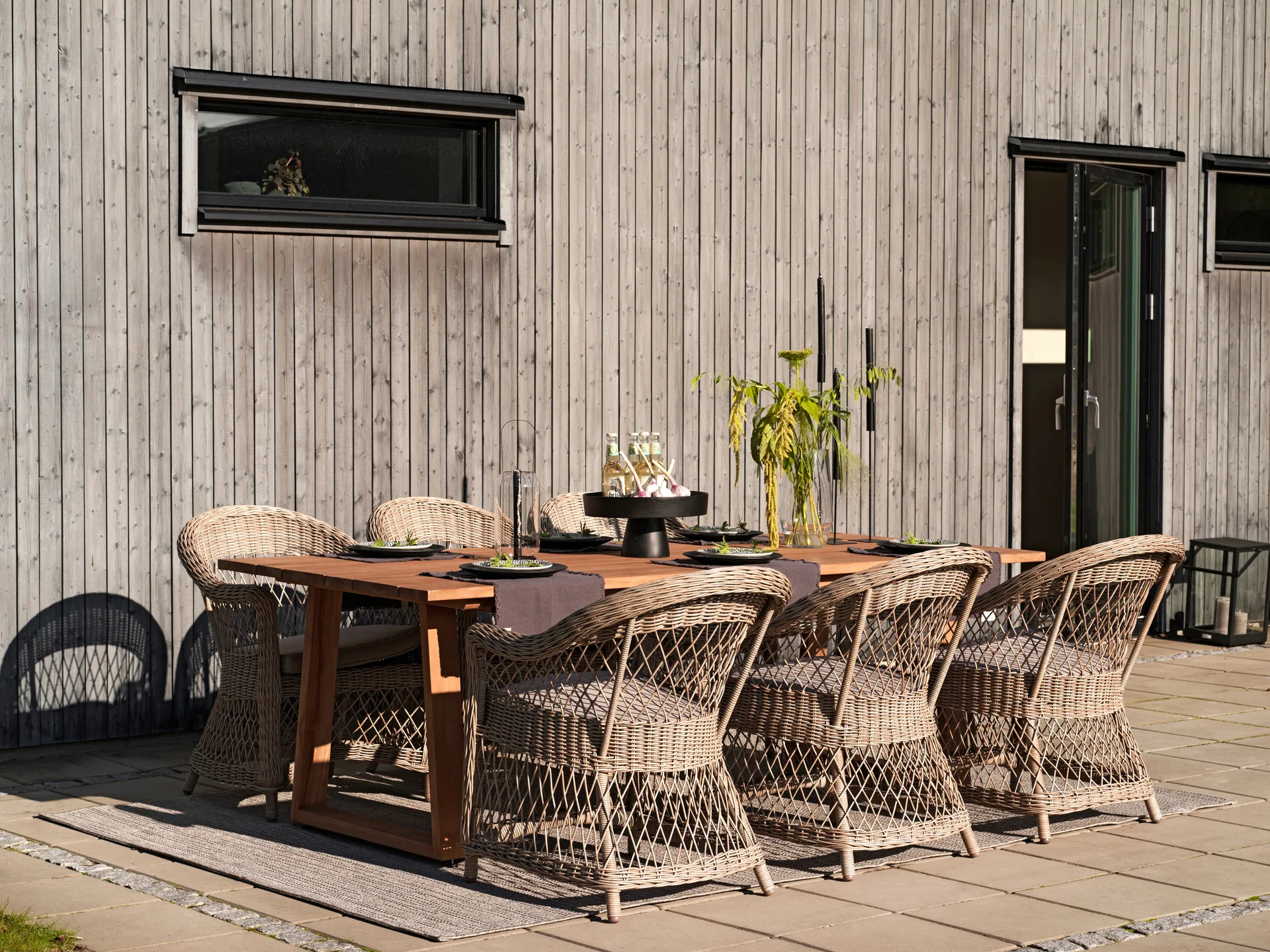 Kamomill karmstol med sitt- och ryggdyna, Beige-sand Brafab