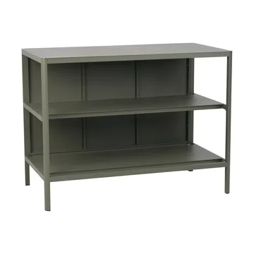 Kelia utekök bänk med hyllor - Nordic green, 121x91x64 cm - Brafab