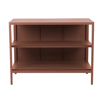 Kelia utekök bänk med hyllor - Zin red, 121x91x64 cm - Brafab