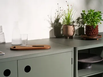 Kelia utekök bänkskåp med diskho - Zin red, 121x90x64 - Brafab