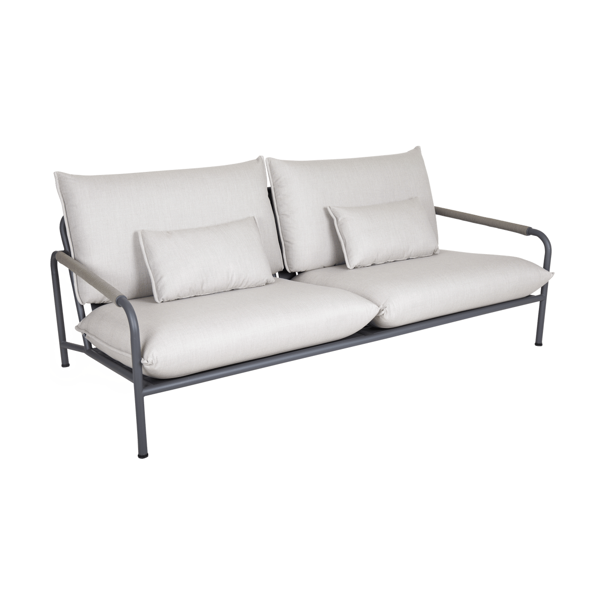 Brafab Lerberget 2,5-sits soffa Anthracite-ask | Skandinavisk Design | Trädgårdssoffor | Grå