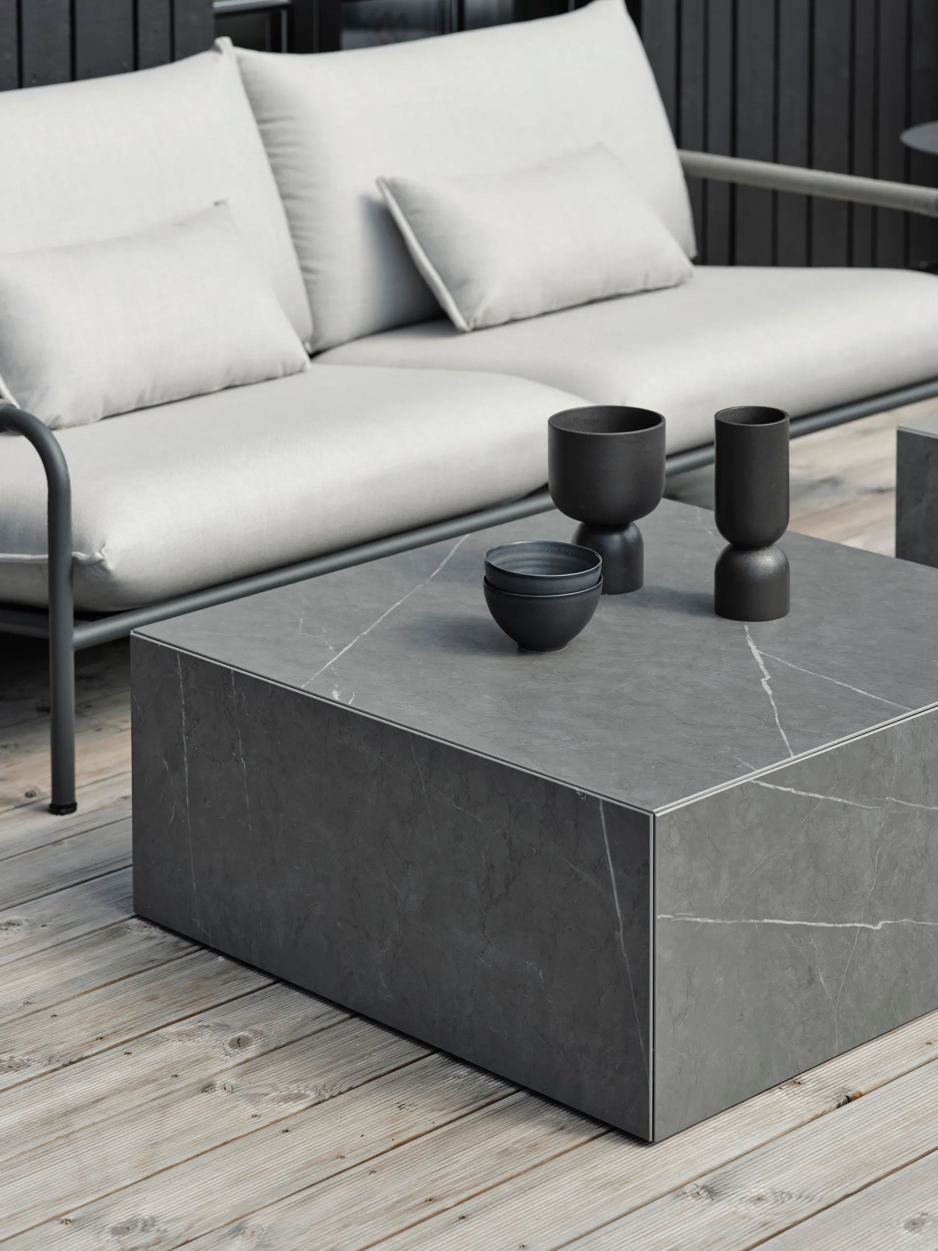 Lerberget 2,5-sits soffa, Anthracite-ask Brafab