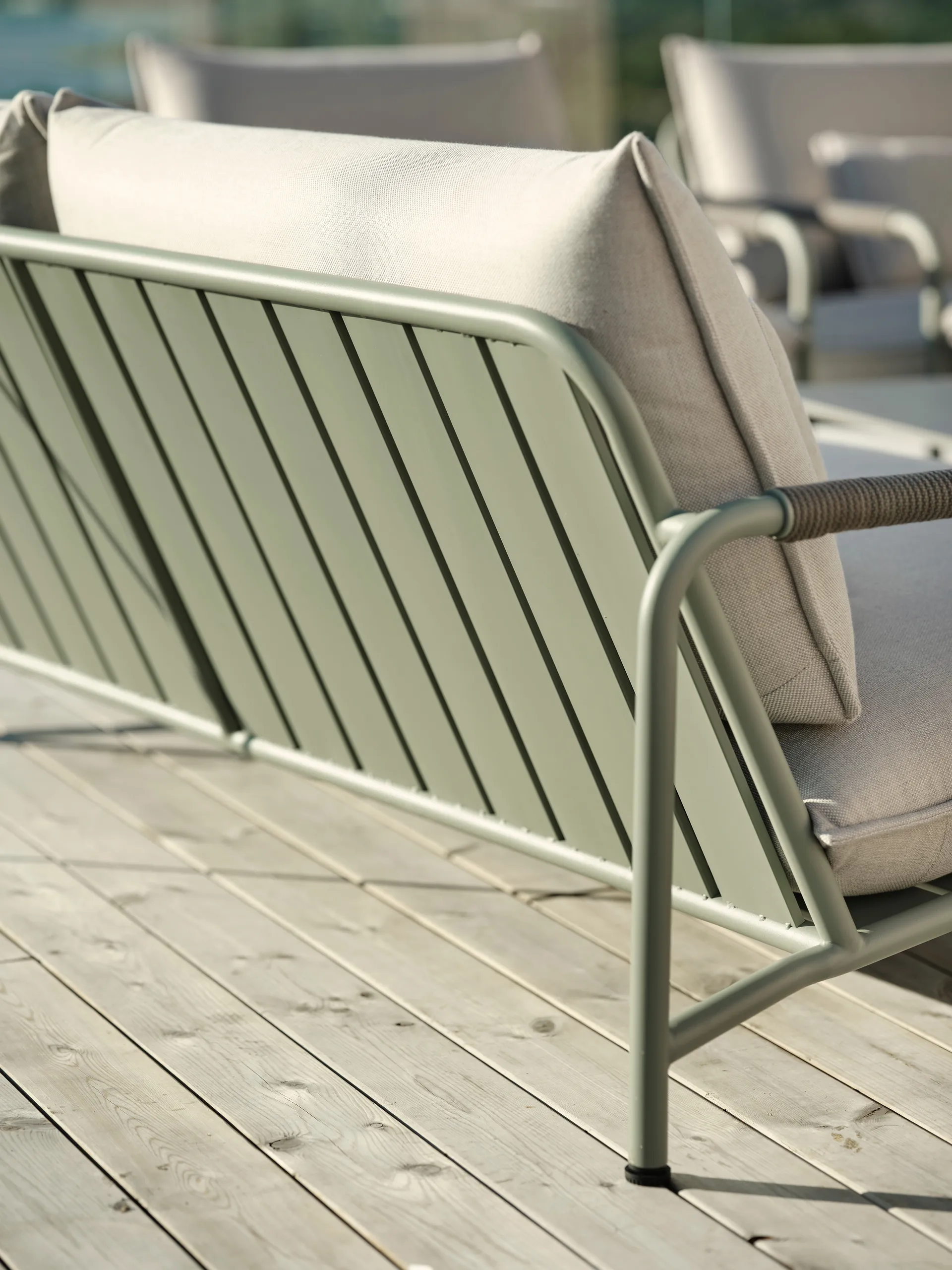 Lerberget 2,5-sits soffa, Grön-ash Brafab