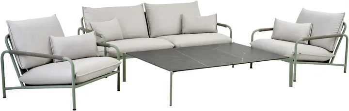 Lerberget 2,5-sits soffa - Grön-ash - Brafab
