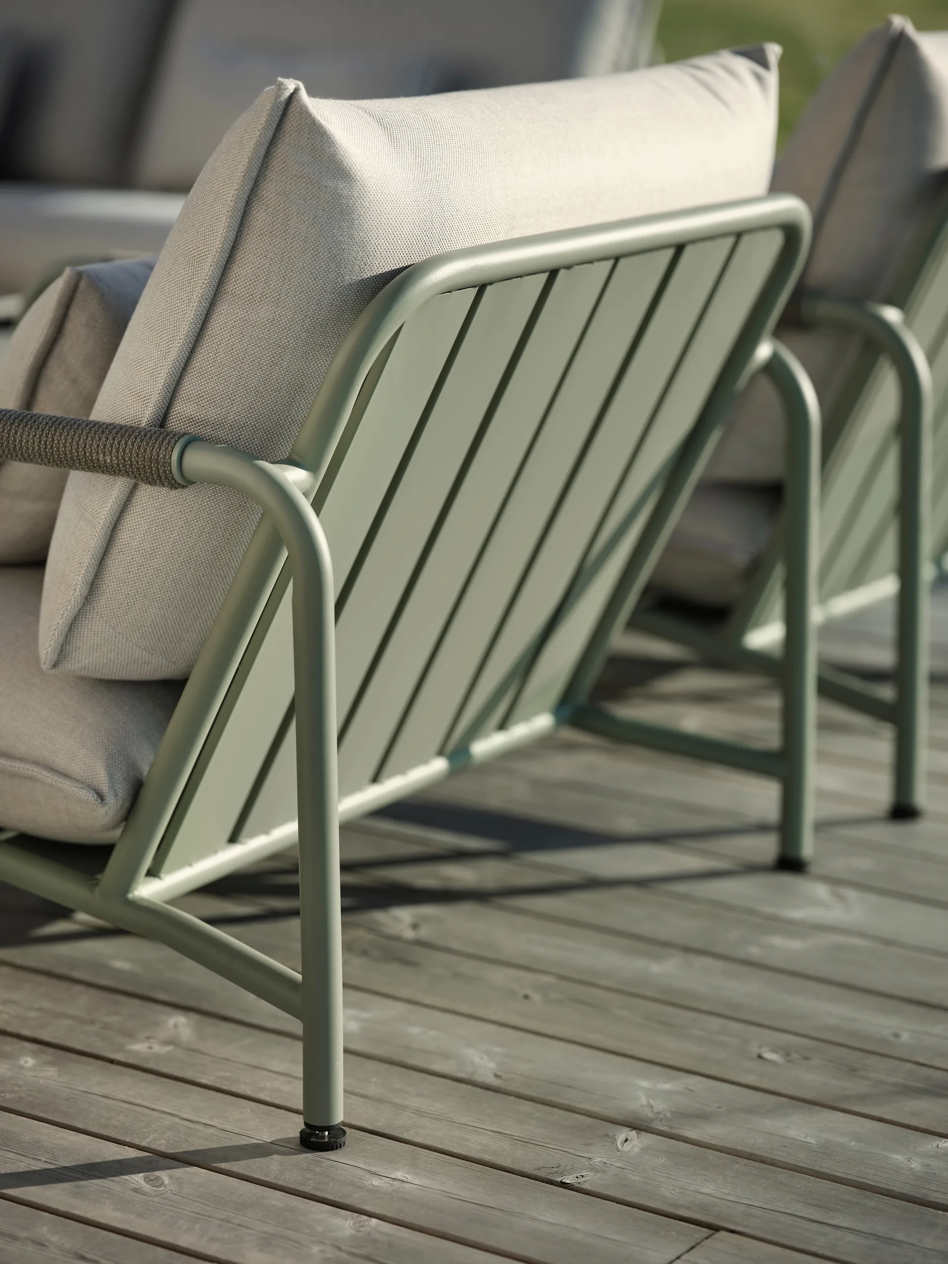 Lerberget loungefåtölj, Grön-ask Brafab