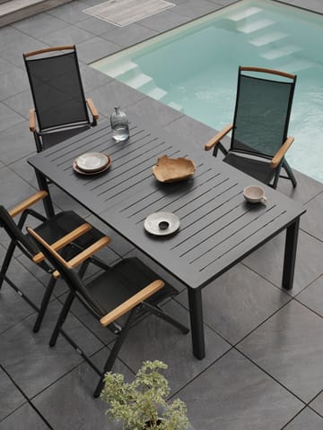 Lomma förlängningsbart matbord - Anthracite 194-312 cm - Brafab