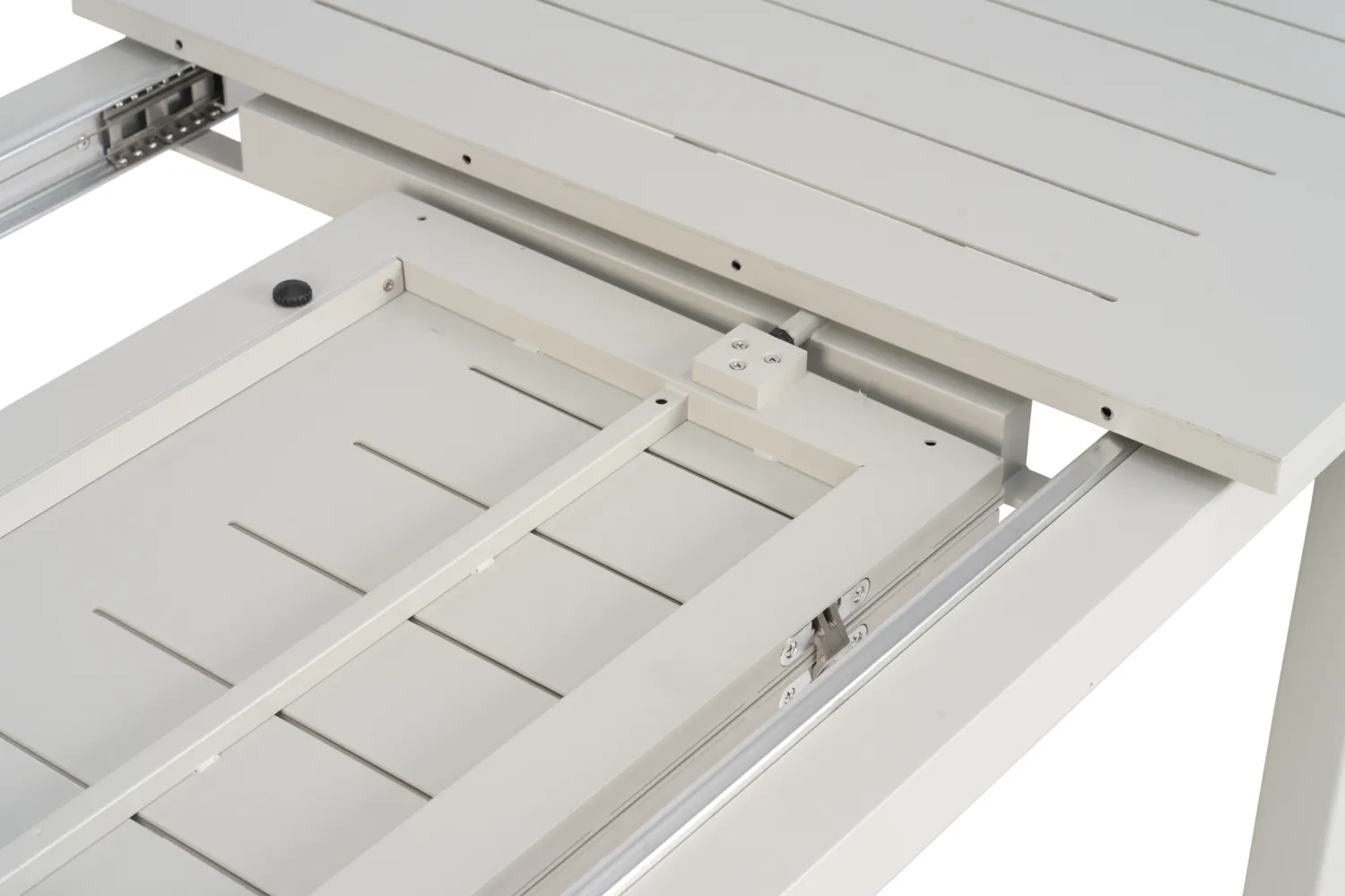 Lomma matbord, Light grey, 128-187x80x73 cm Brafab