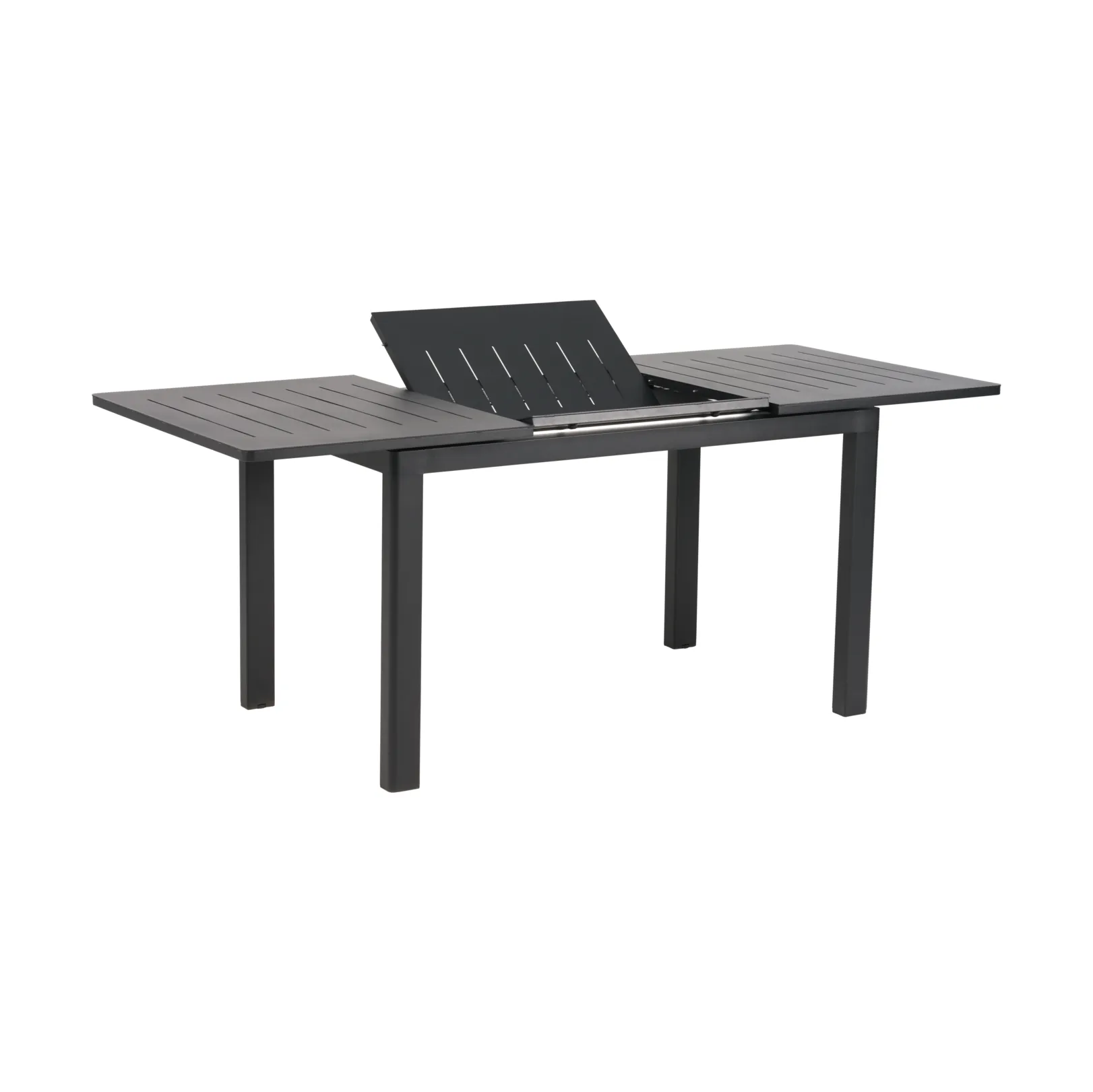 Lomma matbord, Svart, 128-187x80x73 cm Brafab