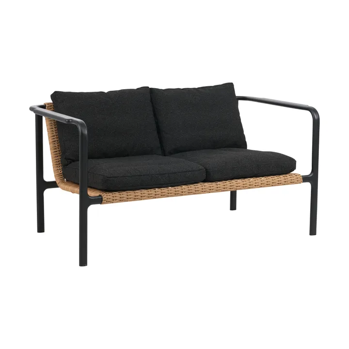 Motty soffa - Svart-teddy black, 2-sits - Brafab