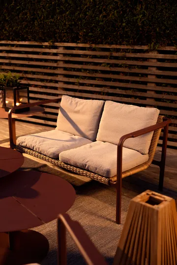 Motty soffa - Zin red-teddy beige, 2-sits - Brafab