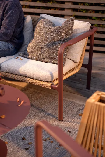 Motty soffa - Zin red-teddy beige, 2-sits - Brafab